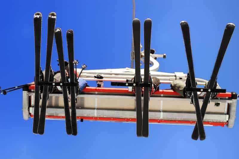 skis shown from the botton of the lift skis shown from the botton of the lift