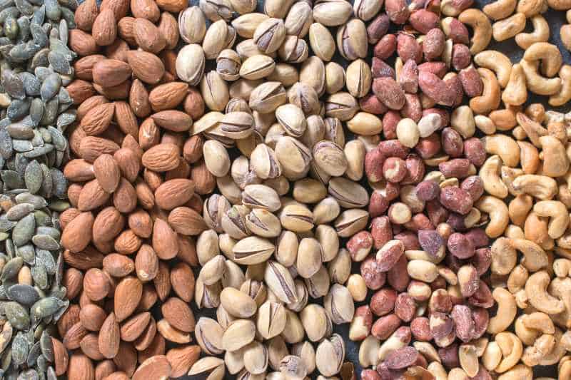 assorted nuts and seeds